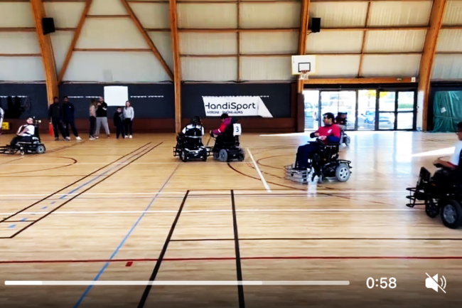 Challenge-sportif–AWABOT 1ère étape du Awabot Challenge Foot Fauteuil Électrique