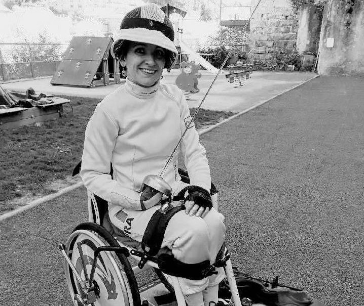 Circée Peloux sportive de haut niveau en escrime fauteuil