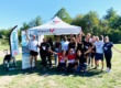 la savoie court pour handisport le 21 sept 2022. photo de groupe avec les collaborateurs de Visiativ et rex Rotary