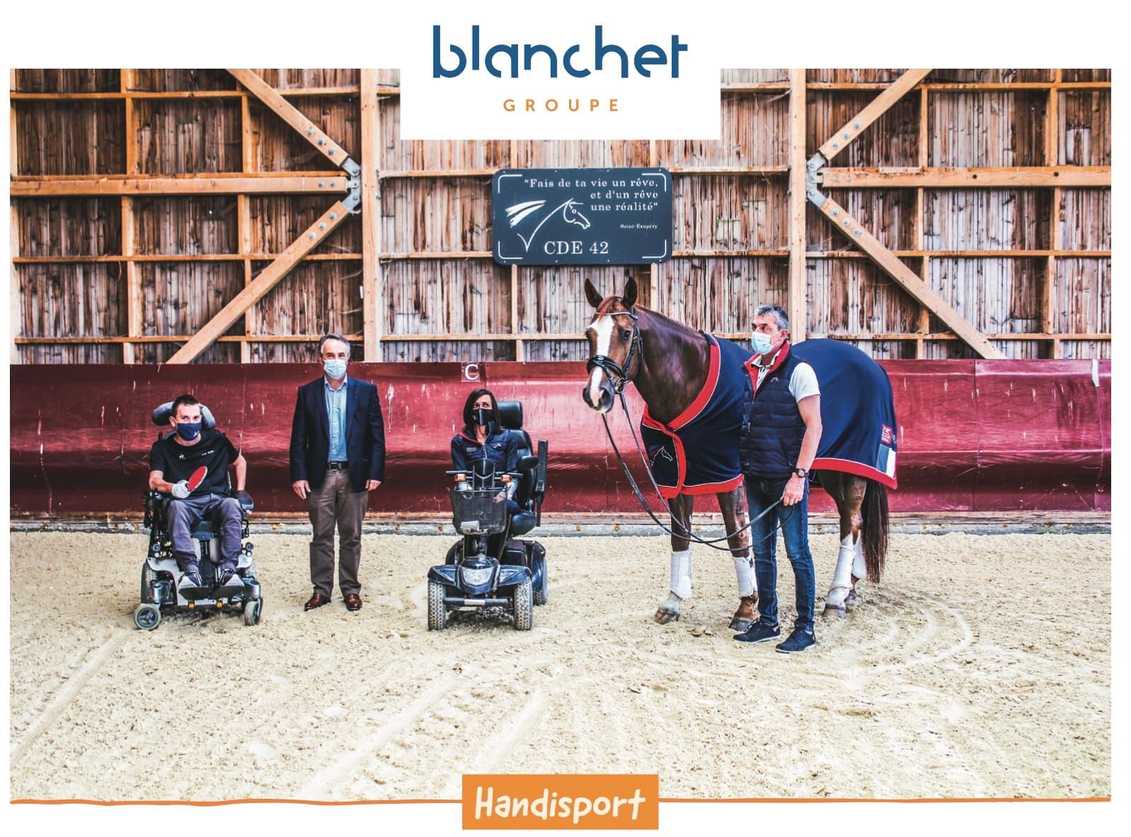 Blanchet Groupe soutien 2 sportifs handisport et la Ligue aura handisport