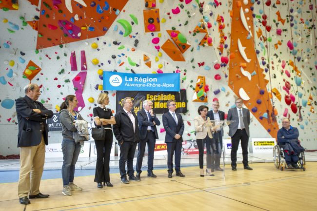 Inauguration Mur d’escalade La Dégaine à Tassin Charbonnières Inauguration du mur d'Escalade à Tassin/Charbonnières La Dégaine-Le SIOL le 2 mai 2019