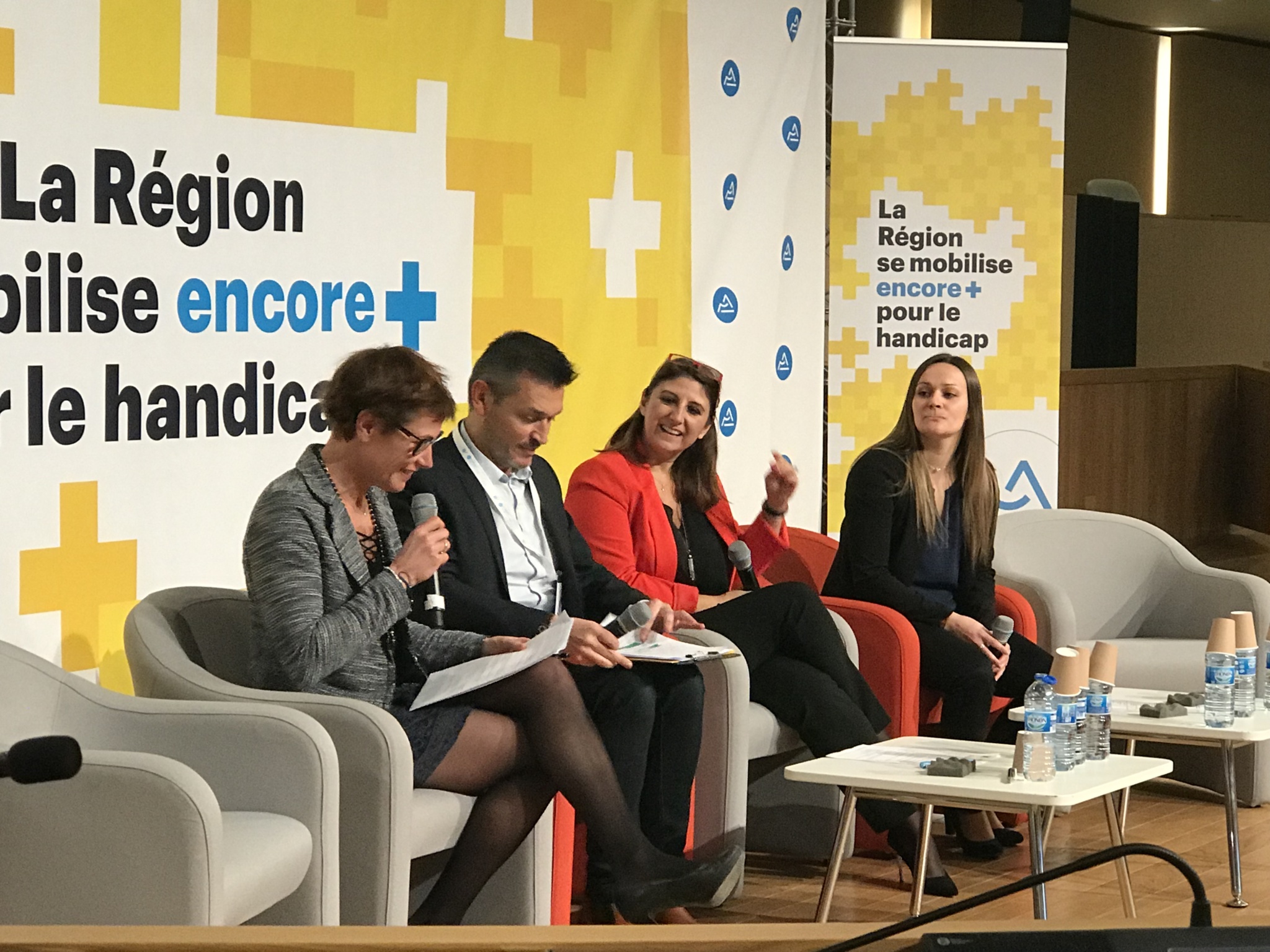 Emmanuelle Thomas (COLIBRI-PARTNERS), Stéphane Rivière (TALENTEO) Sandrine Chaix et Emmeline Comte
