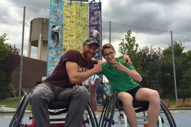 Thierry Delarue Champion du Monde Handi Escalade Combiné Tennis Escalade Handisport La Degaine TCDC
