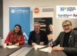 RAS INterim signe la charte du club H+SPOrt avec sandrine Chaix et Christian Nicolas